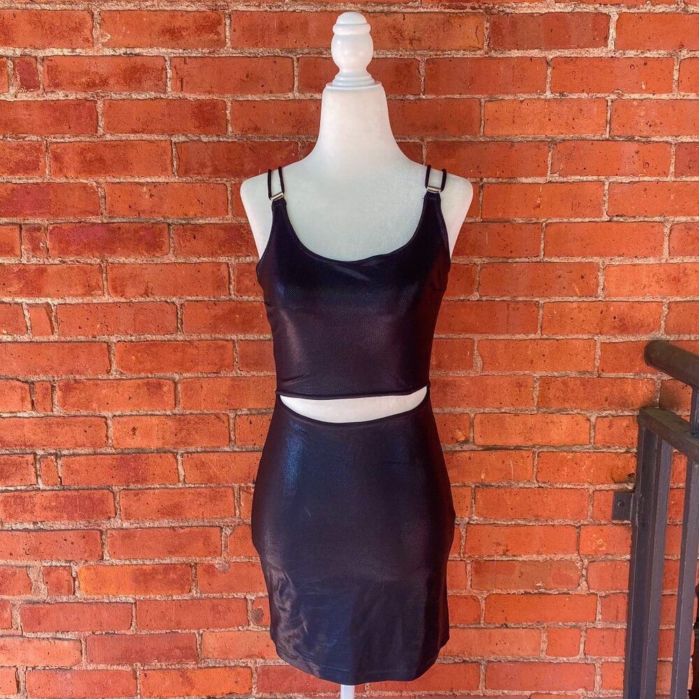 90s shimmery club dress